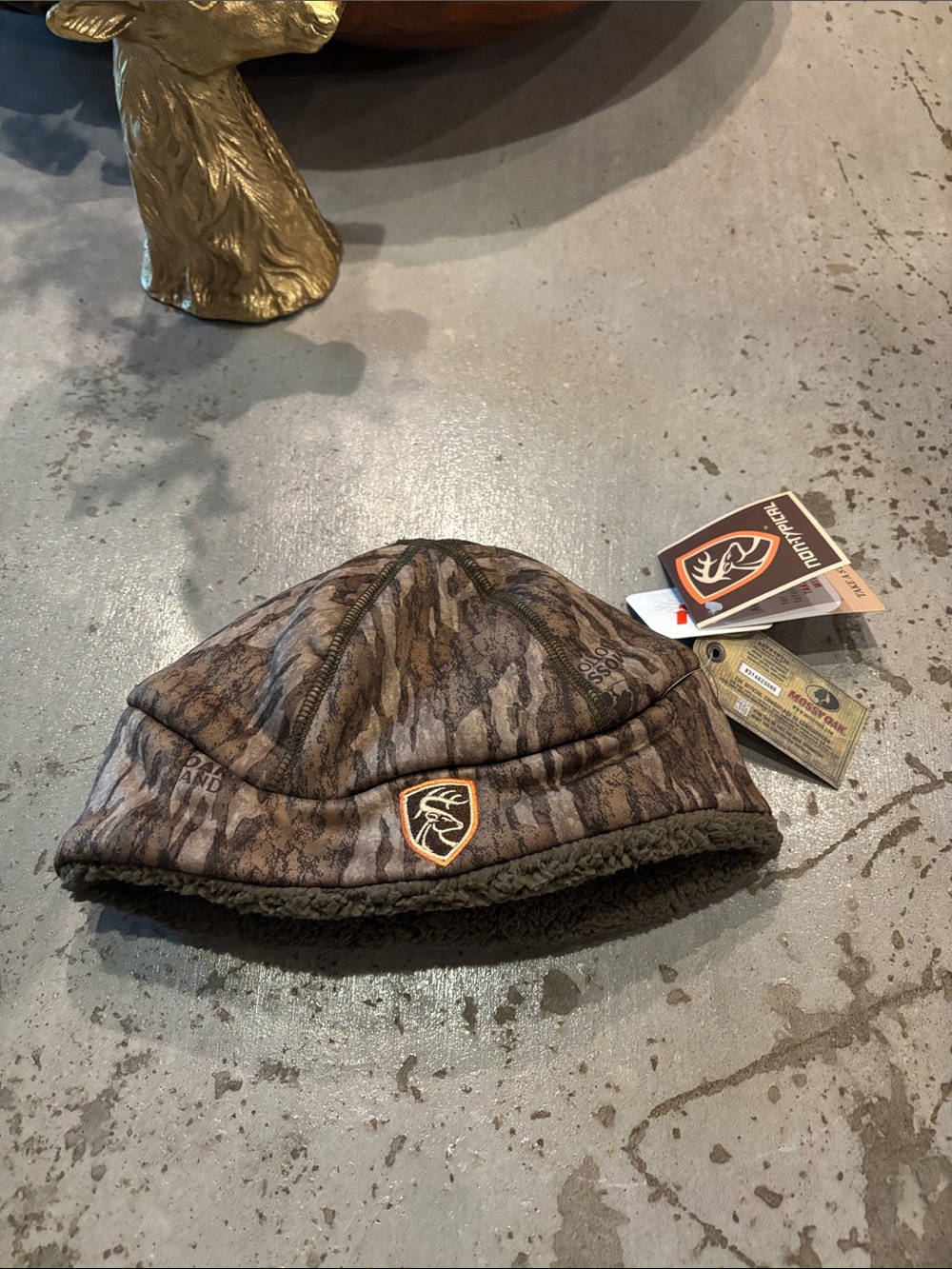 Brown Camo Fleece-Lined Beanie new with tags